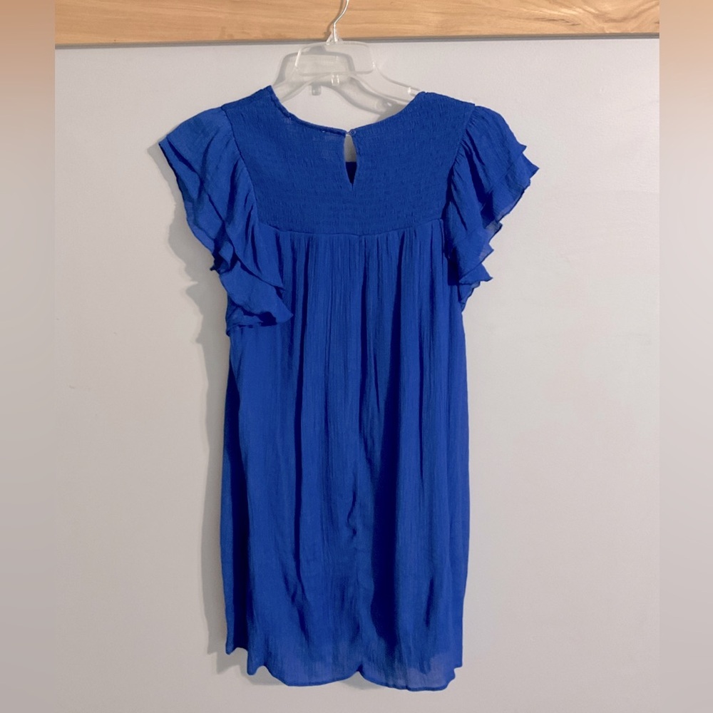 Indigo Rose Royal Blue Dress. Size Large - Picture 2 of 9